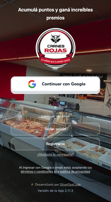 App de fidelización Carnes Rojas