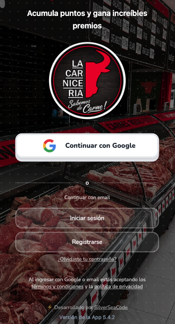 App de fidelización La Carnicería