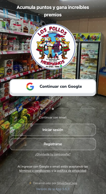 App de fidelización Los Pollos Hermanos Market