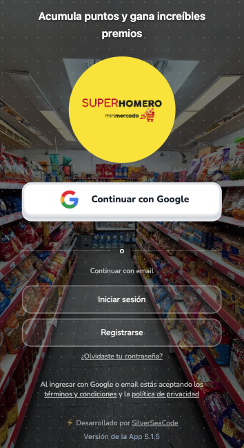 App de fidelización Super Homero